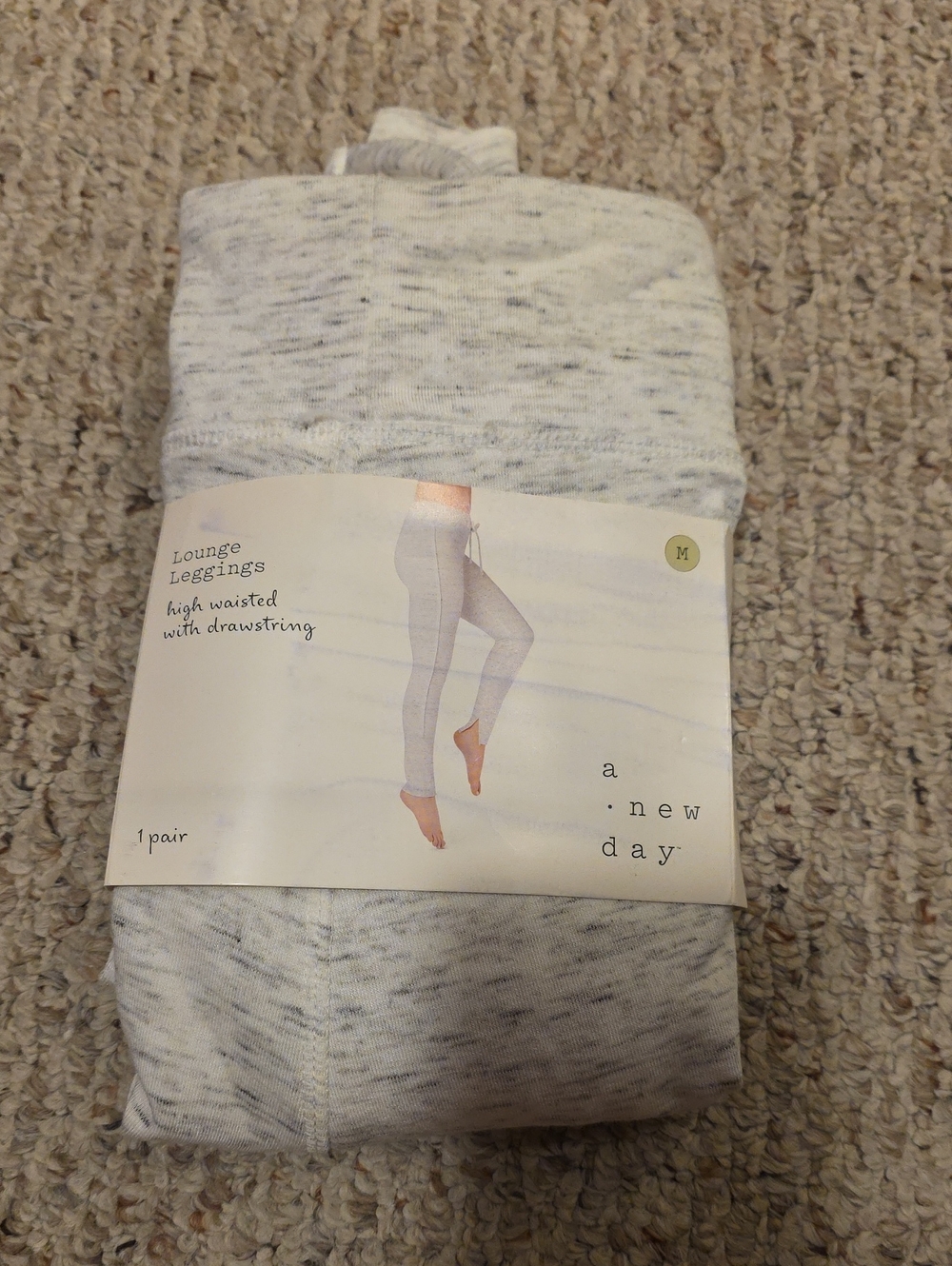 a new day Light Gray Marled Lounge Leggings